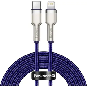 USB-C to Lightning cable Baseus 2m Purple for charging and data transfer