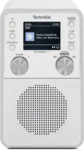 Digital radio TECHNISAT DigitRadio 317 White — FM and DAB+ reception, compact tabletop design