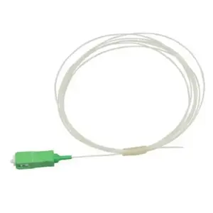 Fiber optic SC/APC pigtail electro base SC/A-P-1.0-LSZH, single-mode, 1.0 m, LSZH jacket