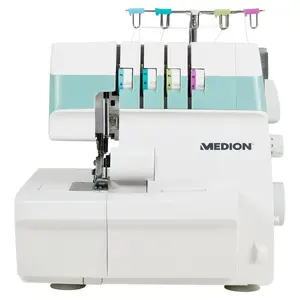 Overlock sewing machine MEDION MD 19169 — electric, 60 W, 4-step buttonhole, free arm, rotary control