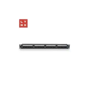 Patch panel LYNX CS LX-24-UTP5E-BK 19" 24-port UTP Cat5e