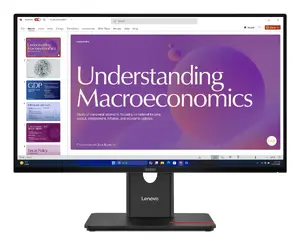 Монитор Lenovo ThinkVision T24D-40 23.8" Full HD IPS 120Hz 1920 x 1080 USB-C HDMI DisplayPort Встроенные динамики