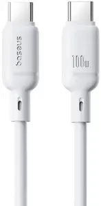 USB Type-C cable Baseus Silky Series 100W 2 m White