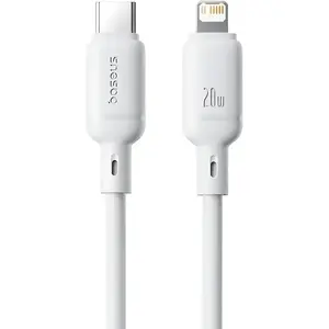 USB Type-C to Lightning charging cable Baseus Silky Series 20W 2m Moon White