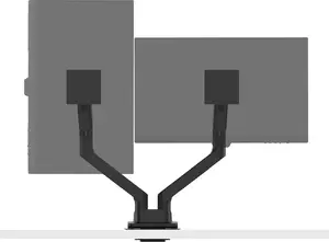 Monitor arm BenQ BDH01 Dual adjustable height, black, VESA compatible