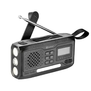 Outdoor multifunctional DAB radio Sandberg Survivor with 4500 mAh battery, black
