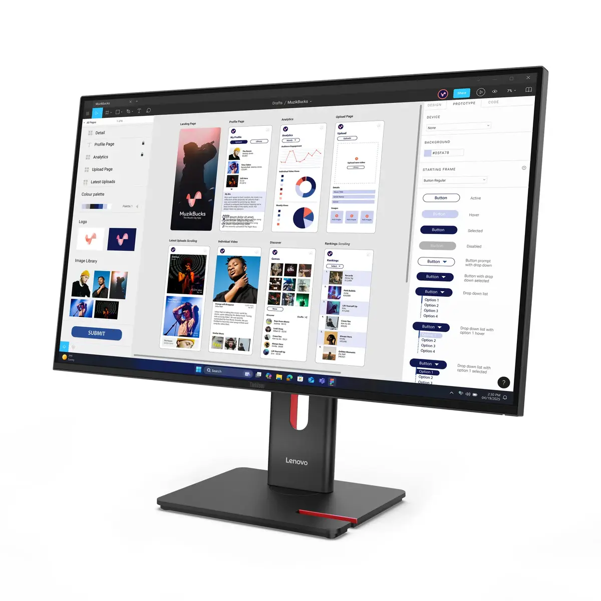 Монитор Lenovo ThinkVision T32UD-40 Photo 11