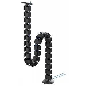 Cable spine organizer Neomounts ADS06-130BL screw-mounted, black, 130 mm segments