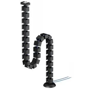 Cable spine organizer Neomounts ADS06-132BL magnet-mounted, black, flexible segmented cable management