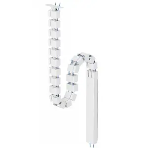 Cable cover Neomounts ADS06-133WH magnetic white, screw-mounted for sit/stand desk frames