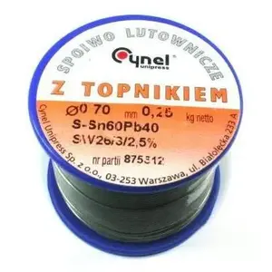 RING C-D60 Solder Wire with Flux, 2.00 mm, 250g