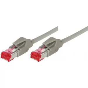 Network Cable Tecline Crossoverkabel S/FTP PiMF Cat 6 10.0 m gray