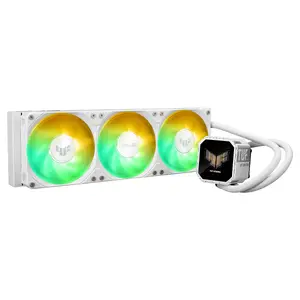 All-in-one liquid cooler ASUS TUF Gaming LC III 360 ARGB LCD White Edition — 360 mm radiator, 3×120 mm PWM fans, LCD display, White
