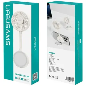 Hand fan USAMS LiFE LU02 black portable rechargeable