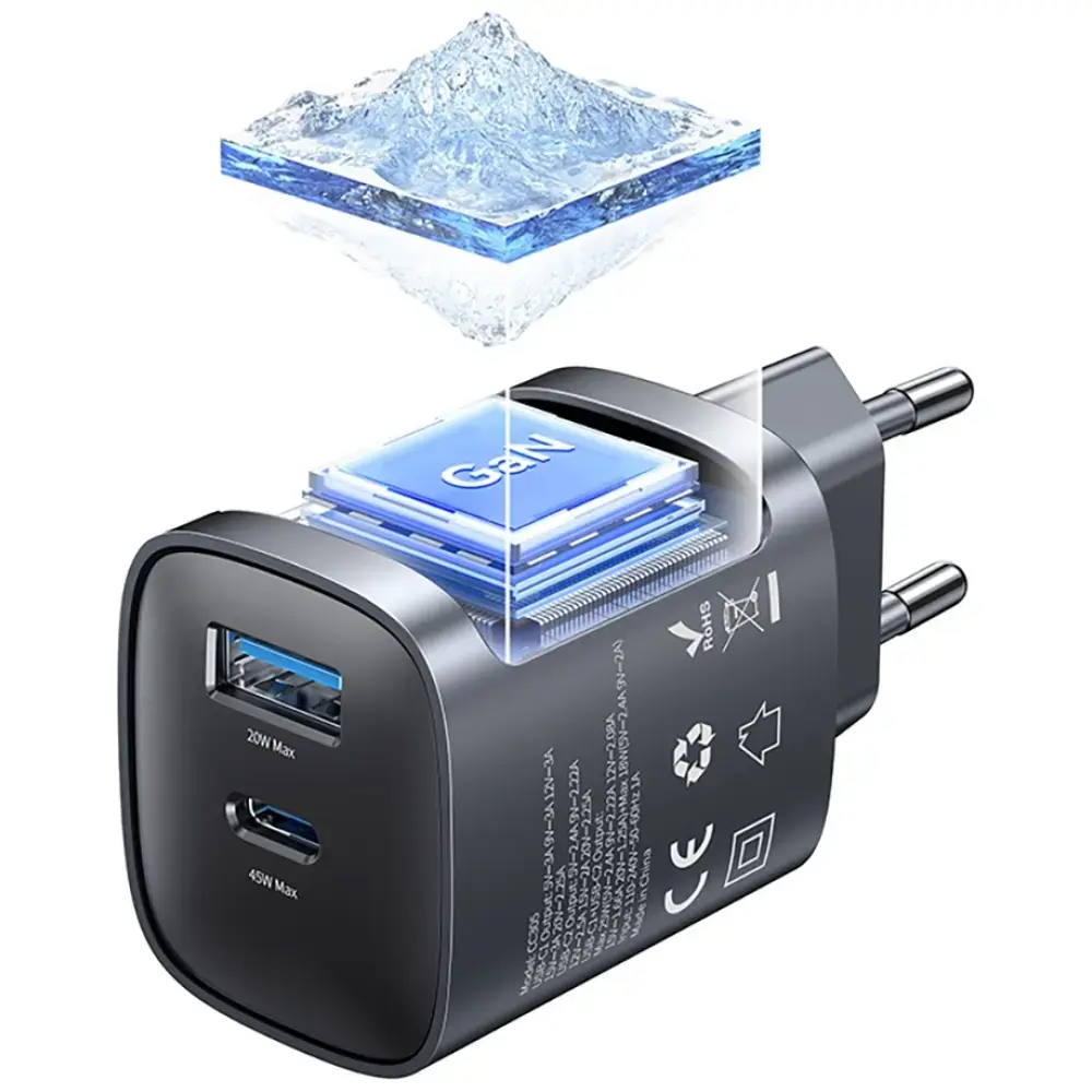 Сетевое зарядное usams CC290 45W GaN Photo 2