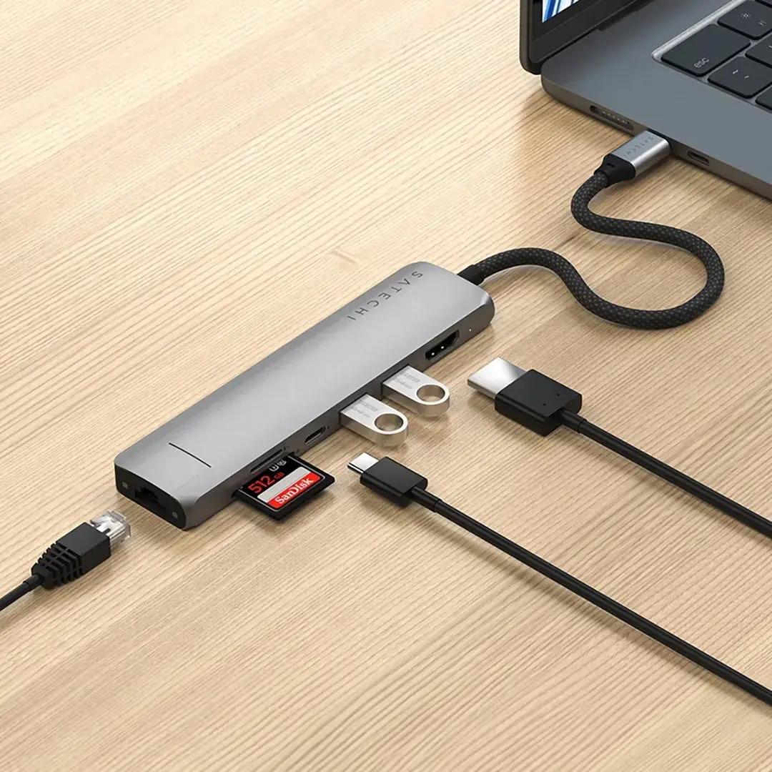 USB-C adapteris Satechi 7‑1 — Ethernet un 4K HDMI Photo 8