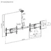 Ceiling mount MACLEAN MC-111 B for two TVs Photo 6