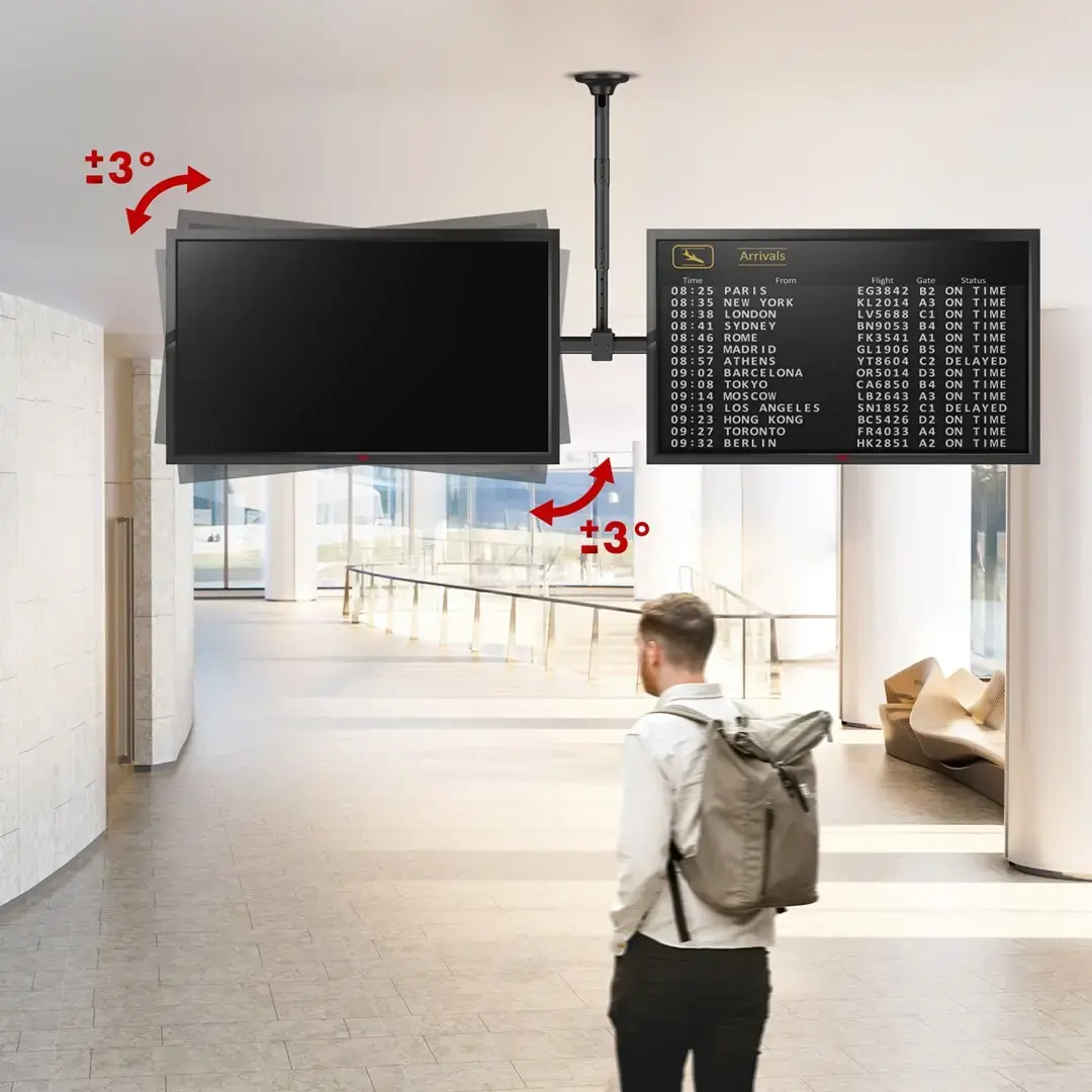 Ceiling mount MACLEAN MC-111 B for two TVs Photo 9