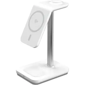 Bezvadu lādētājs eSTUFF QI2 3-in-1 Magnetic 10W — ātrā uzlāde Qi ierīcēm