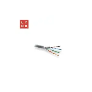 FTP network cable LYNX CS Cat6 shielded (FTP), PVC jacket, 305 m reel, indoor, gray