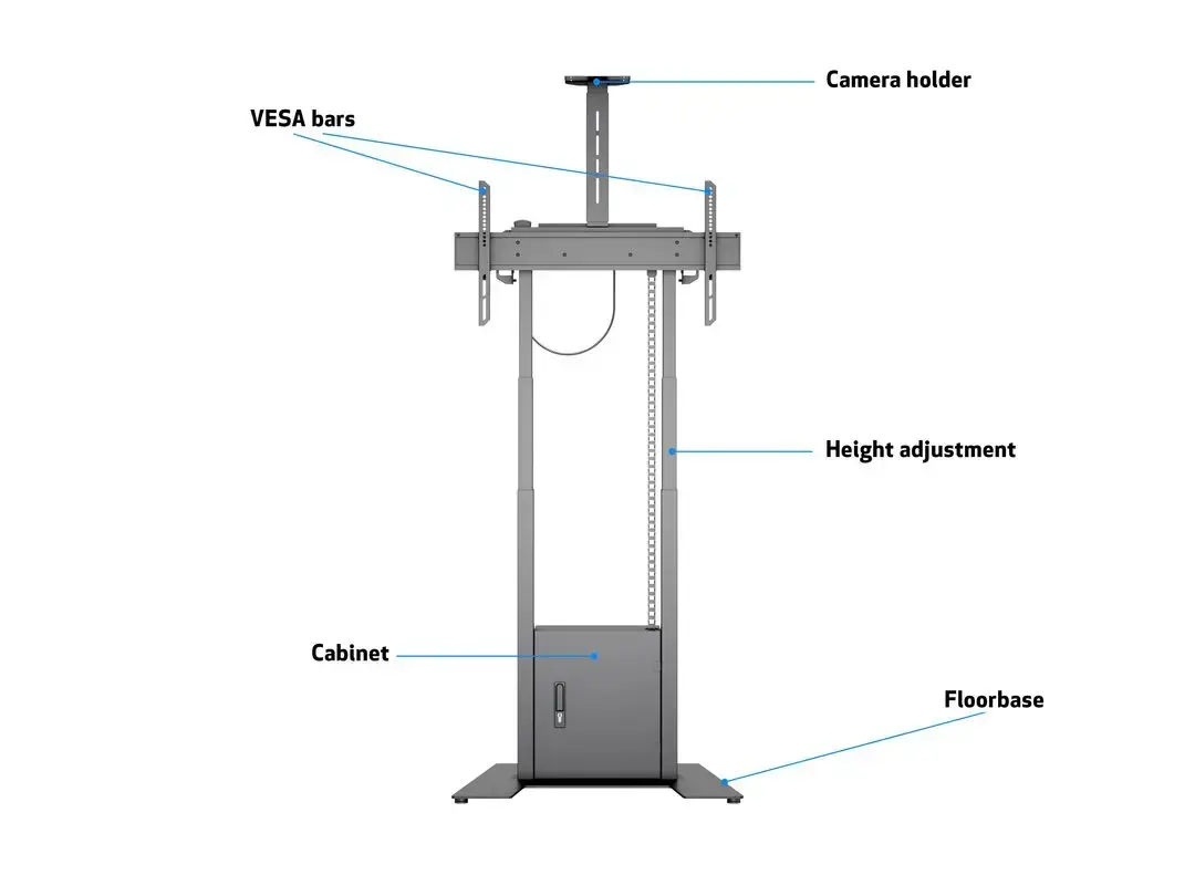 Multibrackets M Motorized Floorbase 120 kg Black Photo 7