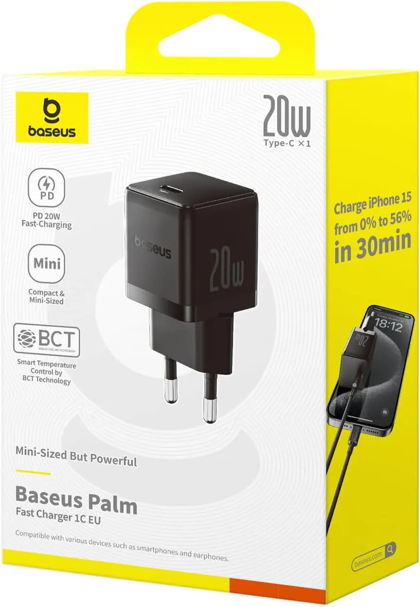 Зарядное устройство Baseus Palm 20W USB-C Photo 3