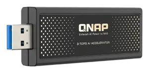 QNAP QAI-U100 AI accelerator card with Rockchip RK1808 NPU and USB 3.2 Gen 1 interface