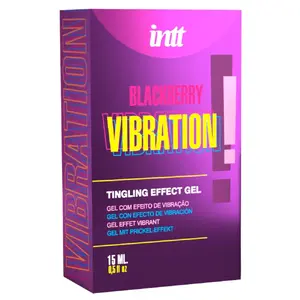 Intt vibrating personal lubricant gel Blackberry 15 ml — vibrating, warming, tingling effect