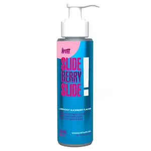 Personal lubricant Intt Slide Berry Slide! 100 ml — water-based, blackberry flavour, pump dispenser