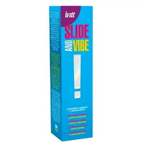 Водная смазка Intt Slide and Vibe 35 мл — вкус ежевики, щиплющий эффект, совместима с презервативами и секс‑игрушками
