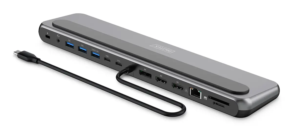 DIGITUS DA-70919 USB-C 8K Docking Station 12-Port Photo 6