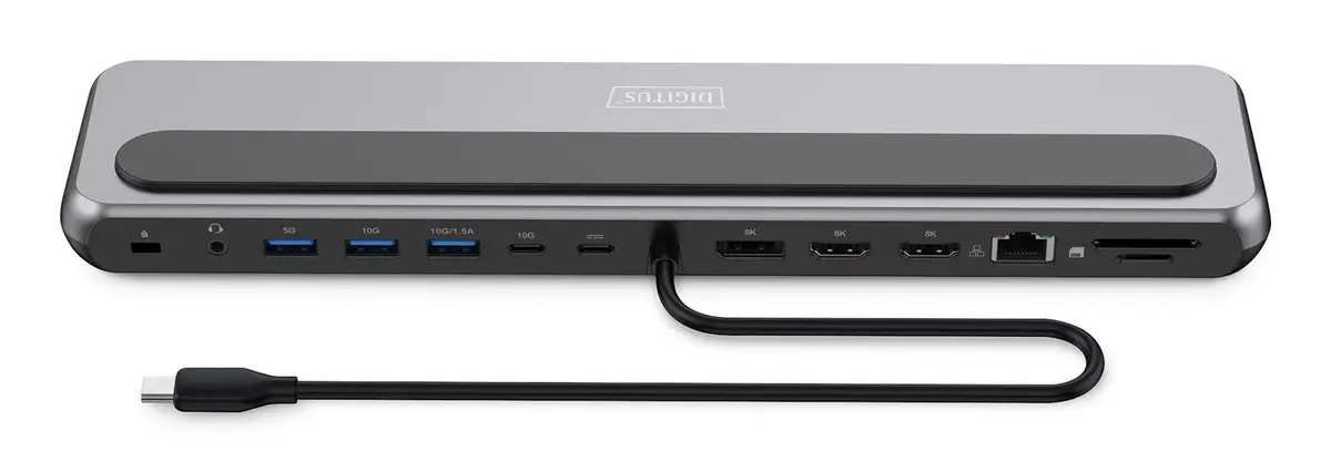 DIGITUS DA-70919 USB-C 8K Docking Station 12-Port Photo 8
