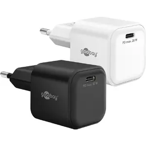 WENTRONIC USB-C PD GaN Charger Nano 20W — compact single-port USB-C power adapter, black