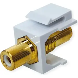 Network Cable VALUE 25.99.8211 RCA Connector Shielded Plastic White