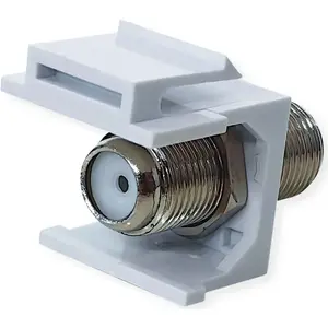 Network Cable VALUE ROLINE Keystone Coupling F-Type Plastic Nickel Plate 25.99.8214