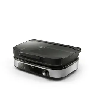 Elektriskā grila plīts Philips HD6212/90 2400 W, brīvi stāvoša 2 zonu, 1250 cm² alumīnija virsma, max 220°C