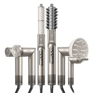 Dreame Dazzle Hair Styler 1400 W — 110000 RPM motor, 3 heat levels, max 90°C, gold