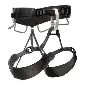 Скалолазная страховочная система Black Diamond Momentum 4S — спортивное лазание, размер XXS/S, чёрный