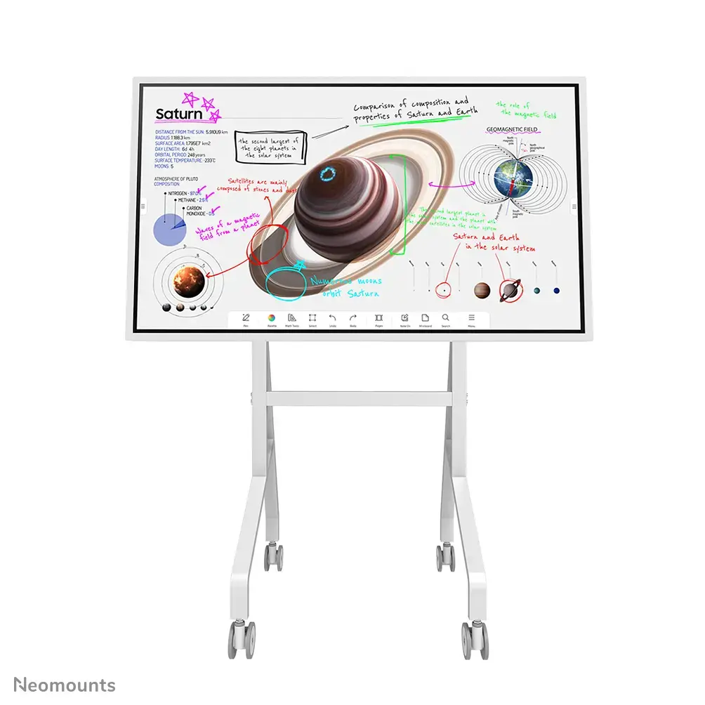Neomounts FL50-515WH1 ratiņi Samsung Flip 55–65" Photo 3