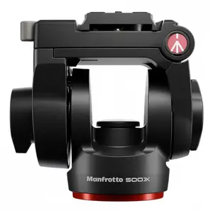 Поворотная головка для штатива Manfrotto 500X MVH500XAH — чёрная, алюминий/технополимер, крепления 1/4 & 3/8", высота 118 мм, 1,22 кг