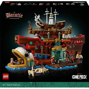LEGO building set One Piece 75640 The Baratie Floating Restaurant, 3402 pieces, 10 minifigures, age 18+