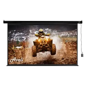 Elektriskais projekcijas ekrāns AVELI XRT-00174B 204×115 cm (16:9)