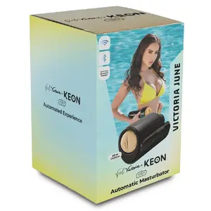 Interactive automatic masturbator Kiiroo Keon Wi‑Fi with Feel Victoria stroker – stroke 2–5.9 cm, up to 230 spm, rechargeable