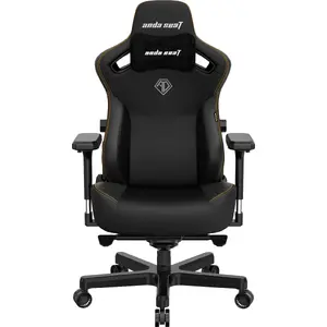 Кресло для геймеров anda seat Kaiser 3 L — черная ткань, модель AD12YDC-L-01-B-PV/C