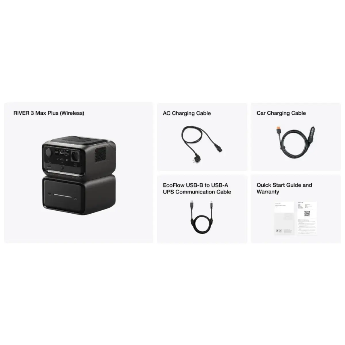 Portatīvais akumulators EcoFlow RIVER 3 MAX PLUS Wireless, 858Wh Photo 4