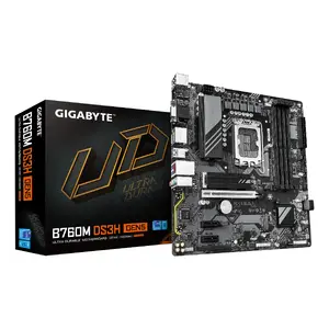 Motherboard GIGABYTE B760M DS3H GEN5 Micro ATX, Intel LGA 1700, Intel B760, DDR5 up to 5600 MHz, 4× DIMM, 2.5Gb LAN, 2× M.2, HDMI 2.1, DP