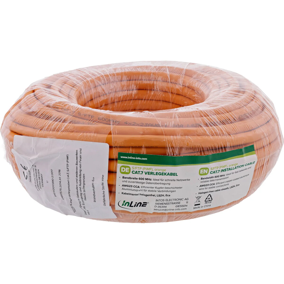 InLine 70220I Cat7 S/FTP tīkla kabelis