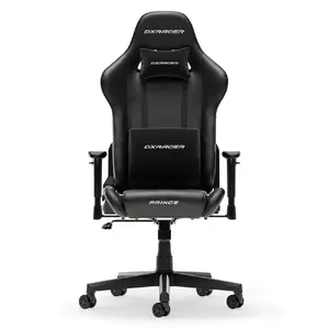 Игровое кресло DXRacer PRINCE L Black — эргономичное, с регулируемыми подлокотниками
