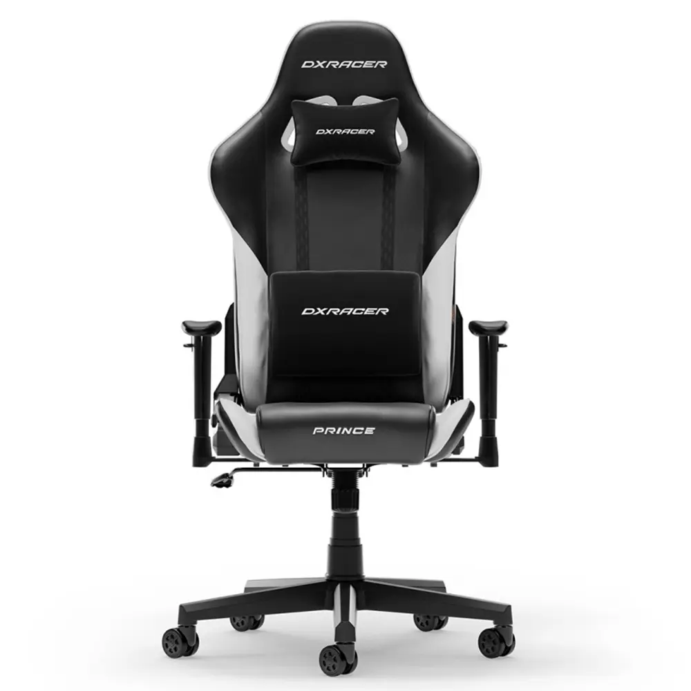 Datoru krēsls DXRacer PRINCE L melni‑balts