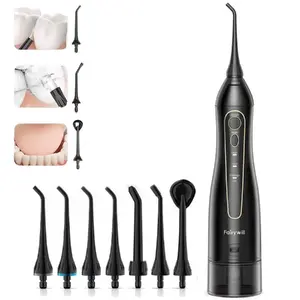 Portable Wireless Oral Irrigator Riff RF-FW1 — 3 Modes, 7 Nozzles, Rechargeable